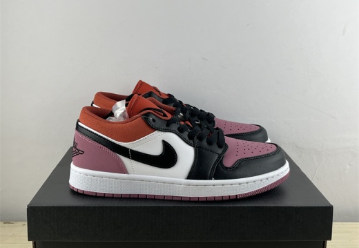 Air Jordan Big Kids 1 Low SE WhiteBlack-Sky J Orange FB9908-102 35.5-47.5 M54